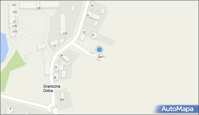 Graniczna, Graniczna, 33A, mapa Graniczna