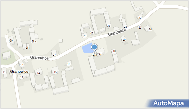 Granowice, Granowice, 17a, mapa Granowice