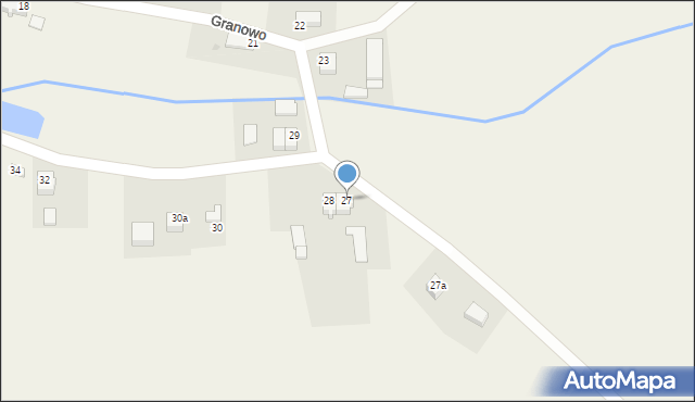 Granowo, Granowo, 27, mapa Granowo