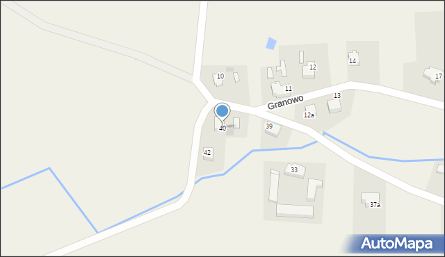 Granowo, Granowo, 40, mapa Granowo