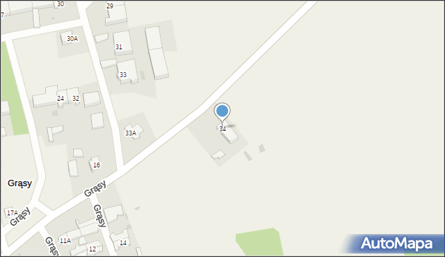 Grąsy, Grąsy, 34, mapa Grąsy