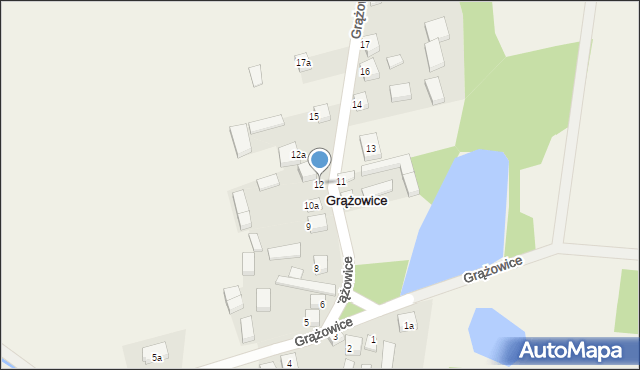 Grążowice, Grążowice, 12, mapa Grążowice
