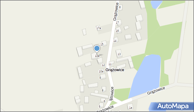 Grążowice, Grążowice, 12a, mapa Grążowice