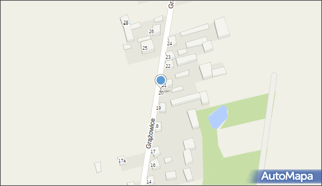 Grążowice, Grążowice, 20, mapa Grążowice