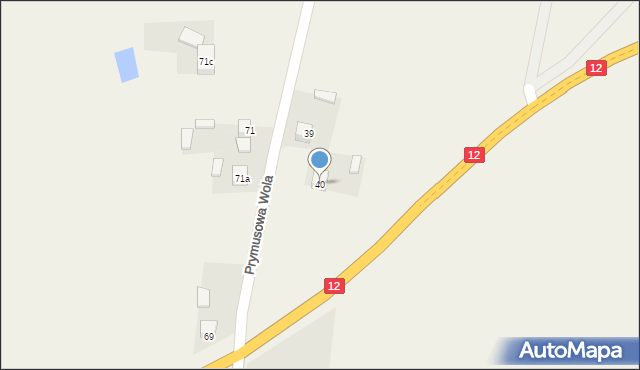 Grążowice, Grążowice, 40, mapa Grążowice