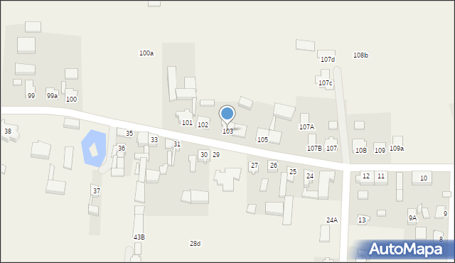 Grębanin, Grębanin, 103, mapa Grębanin