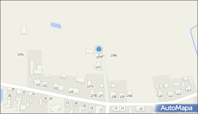 Grębanin, Grębanin, 107d, mapa Grębanin