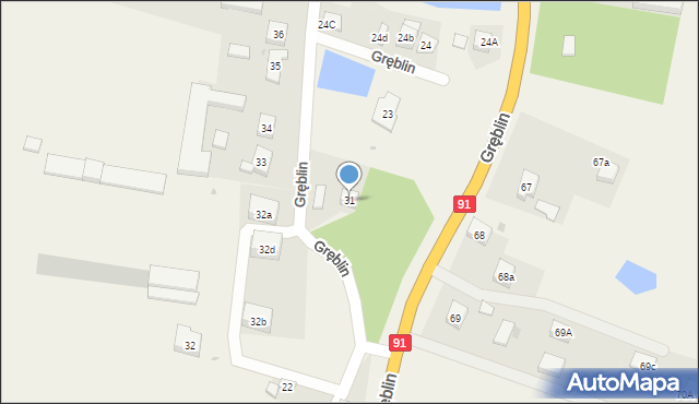 Gręblin, Gręblin, 31, mapa Gręblin