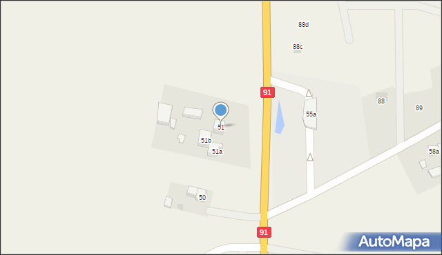Gręblin, Gręblin, 51, mapa Gręblin