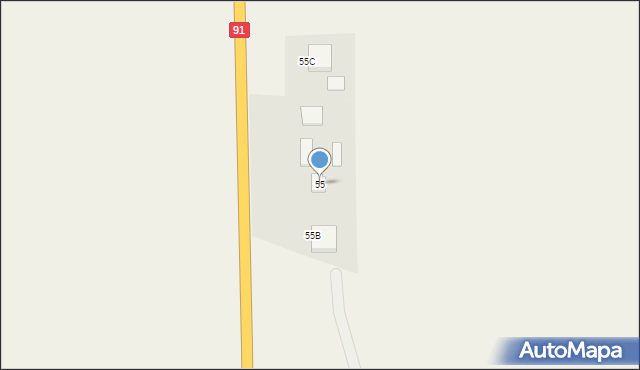 Gręblin, Gręblin, 55, mapa Gręblin