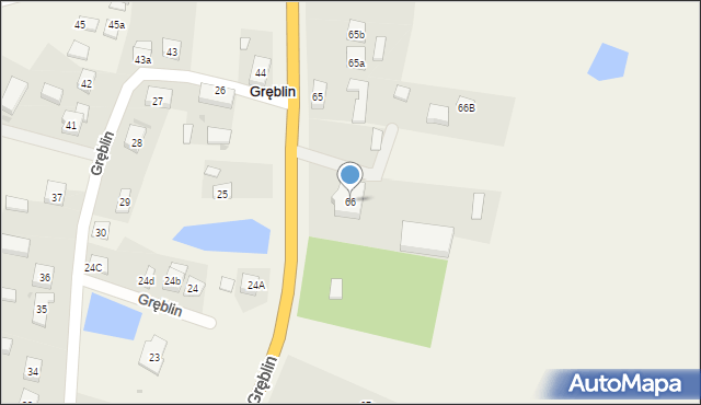Gręblin, Gręblin, 66, mapa Gręblin