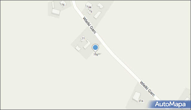 Gręblin, Gręblin, 77b, mapa Gręblin