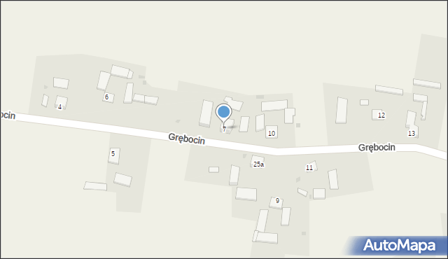 Grębocin, Grębocin, 7, mapa Grębocin