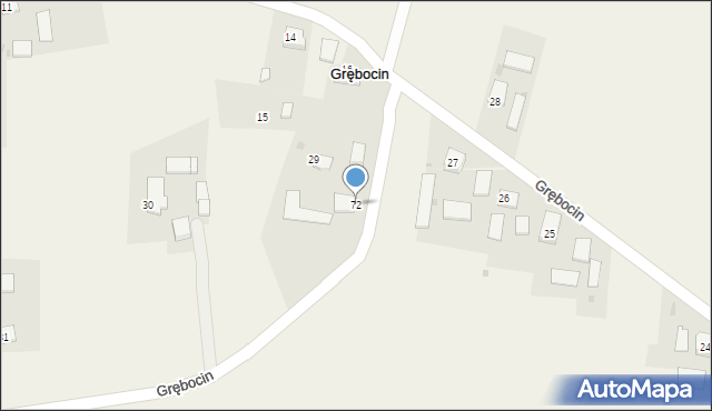 Grębocin, Grębocin, 72, mapa Grębocin