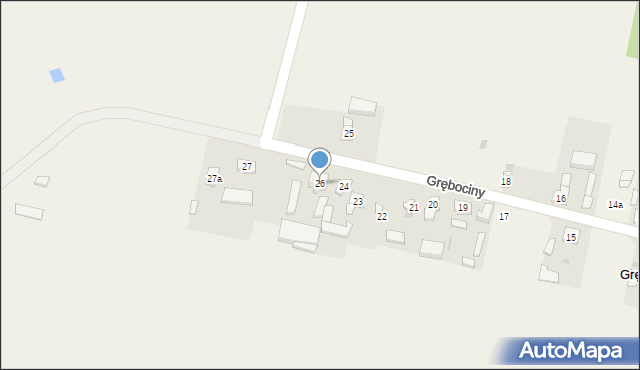 Grębociny, Grębociny, 26, mapa Grębociny