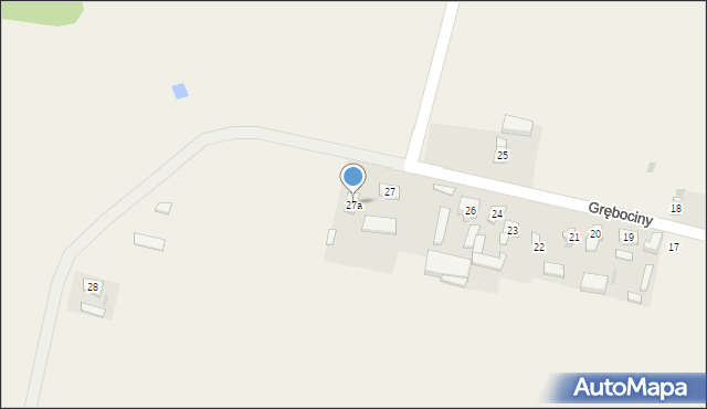 Grębociny, Grębociny, 27a, mapa Grębociny