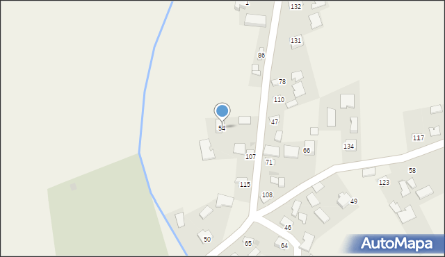 Gręboszów, Gręboszów, 54, mapa Gręboszów