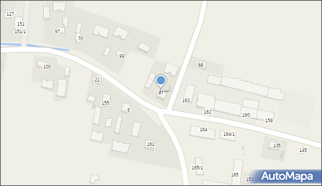 Gręboszów, Gręboszów, 87, mapa Gręboszów