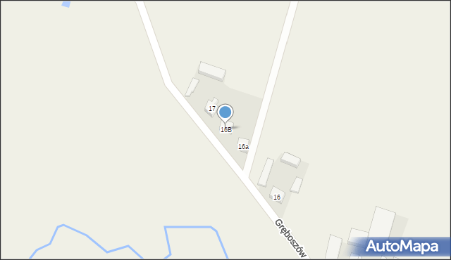 Gręboszów, Gręboszów, 16B, mapa Gręboszów