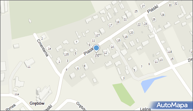 Grębów, Grębów, 132, mapa Grębów