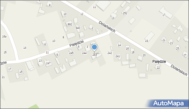 Grębów, Grębów, 243, mapa Grębów