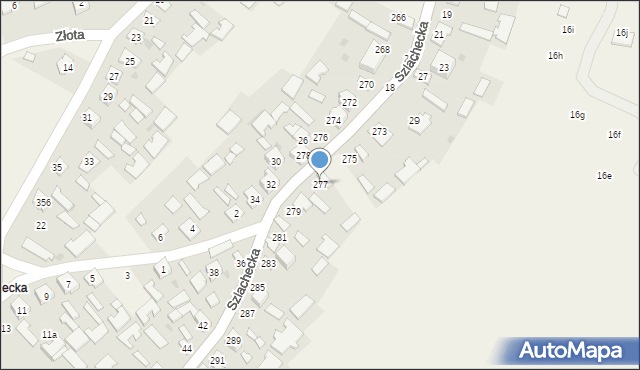 Grębów, Grębów, 277, mapa Grębów