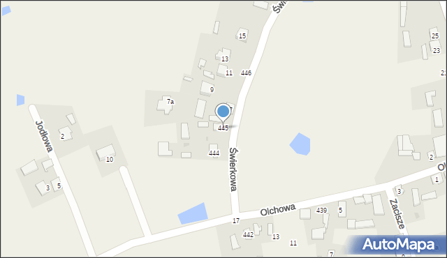Grębów, Grębów, 445, mapa Grębów