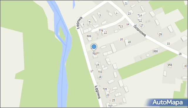 Grębów, Grębów, 701, mapa Grębów