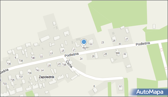 Grębów, Grębów, 751, mapa Grębów