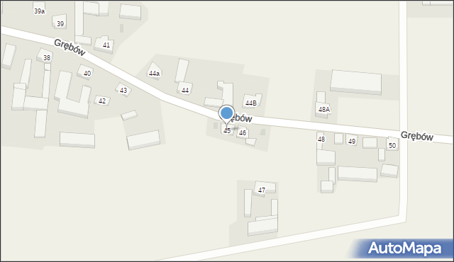 Grębów, Grębów, 45, mapa Grębów