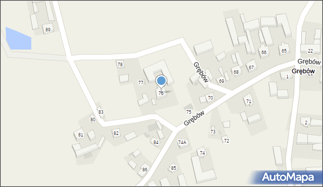 Grębów, Grębów, 76, mapa Grębów