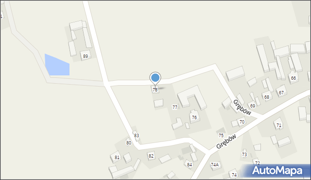 Grębów, Grębów, 78, mapa Grębów