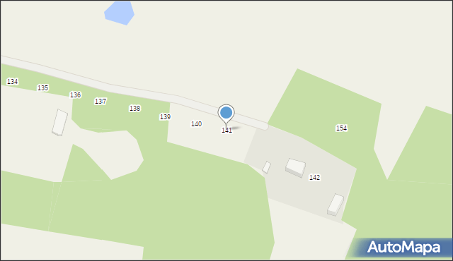 Grębowo, Grębowo, 141, mapa Grębowo