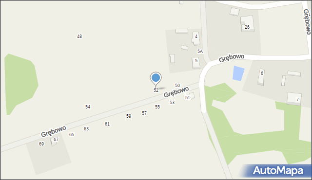 Grębowo, Grębowo, 52, mapa Grębowo