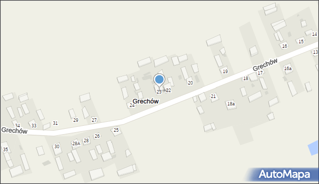 Grechów, Grechów, 23, mapa Grechów