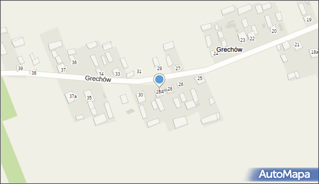 Grechów, Grechów, 28A, mapa Grechów