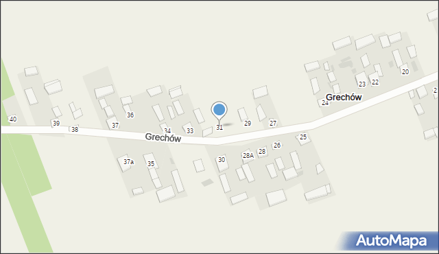 Grechów, Grechów, 31, mapa Grechów