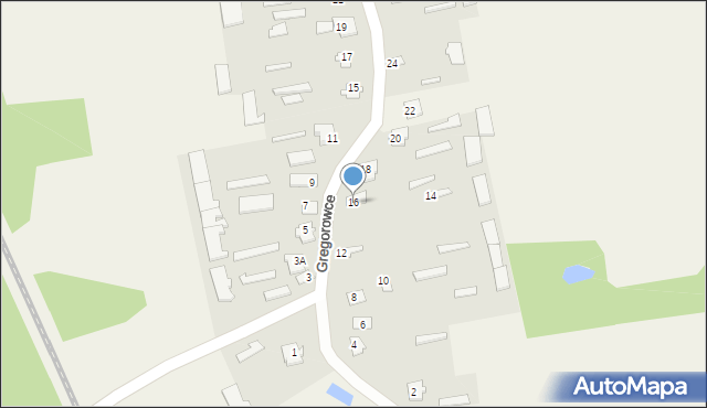 Gregorowce, Gregorowce, 16, mapa Gregorowce