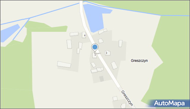 Greszczyn, Greszczyn, 1, mapa Greszczyn