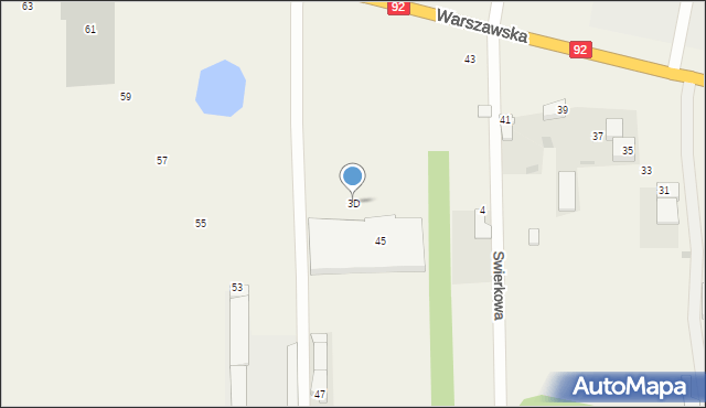 Gręzów, Gręzów, 3D, mapa Gręzów