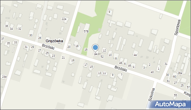 Gręzówka, Gręzówka, 54, mapa Gręzówka