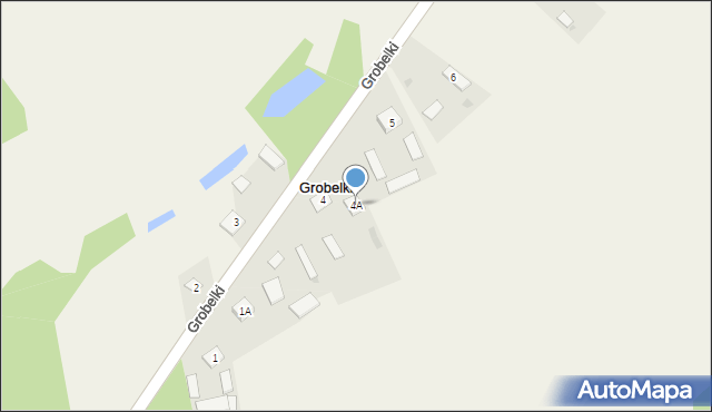 Grobelki, Grobelki, 4A, mapa Grobelki