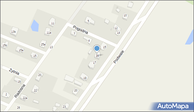 Grobelno, Grobelno, 16, mapa Grobelno