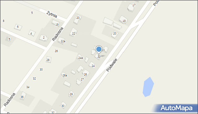 Grobelno, Grobelno, 22, mapa Grobelno