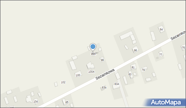 Grobice, Grobice, 98A, mapa Grobice
