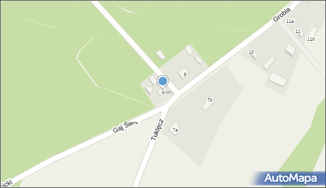 Grobla, Grobla, 7, mapa Grobla