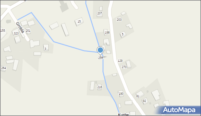 Grobla, Grobla, 235, mapa Grobla