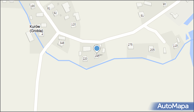 Grobla, Grobla, 245, mapa Grobla