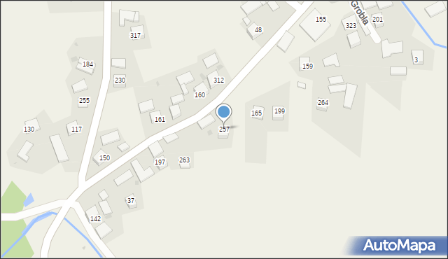 Grobla, Grobla, 257, mapa Grobla