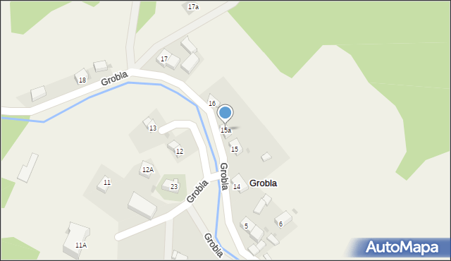 Grobla, Grobla, 15a, mapa Grobla